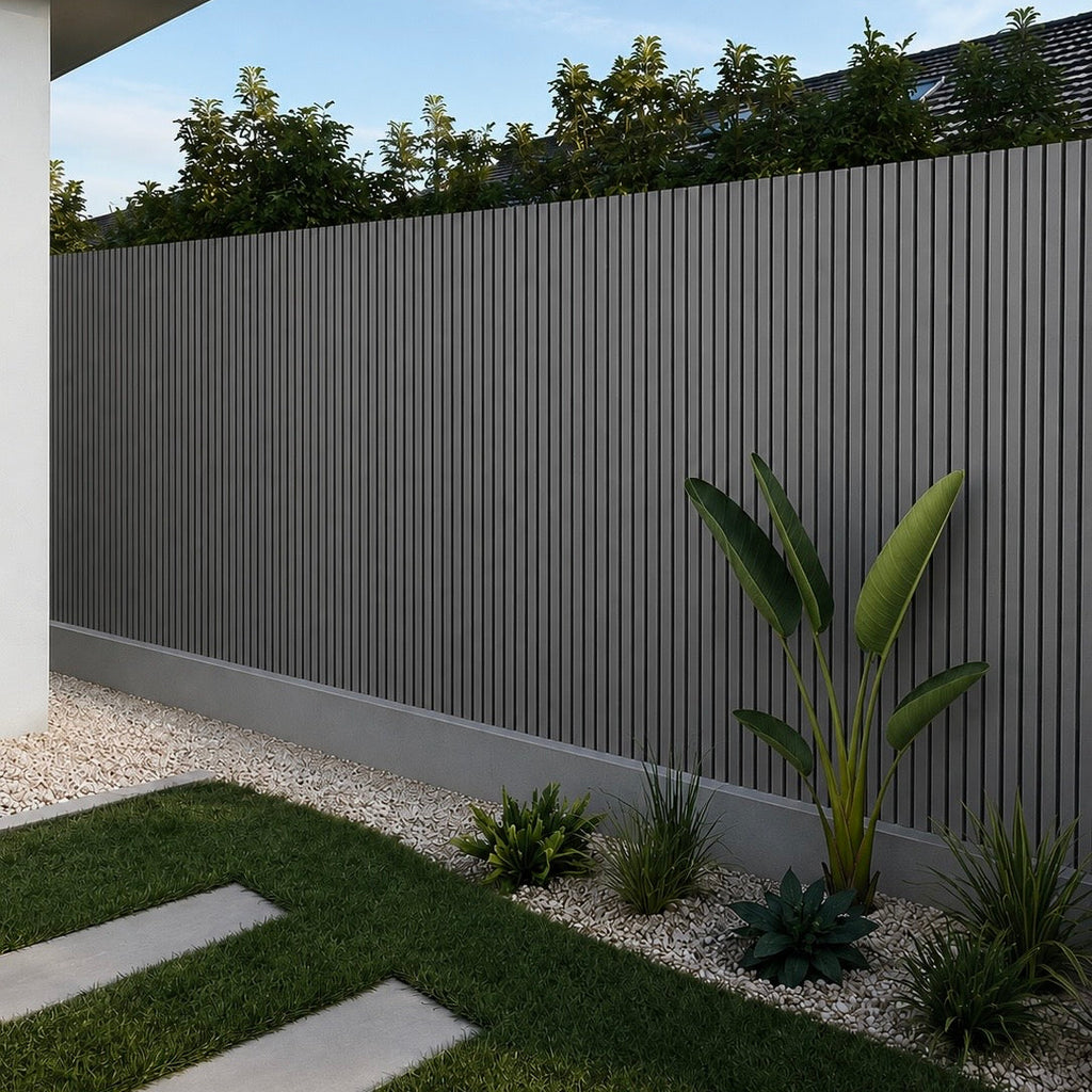 Concrete Grey WPC Outdoor Wall Panel