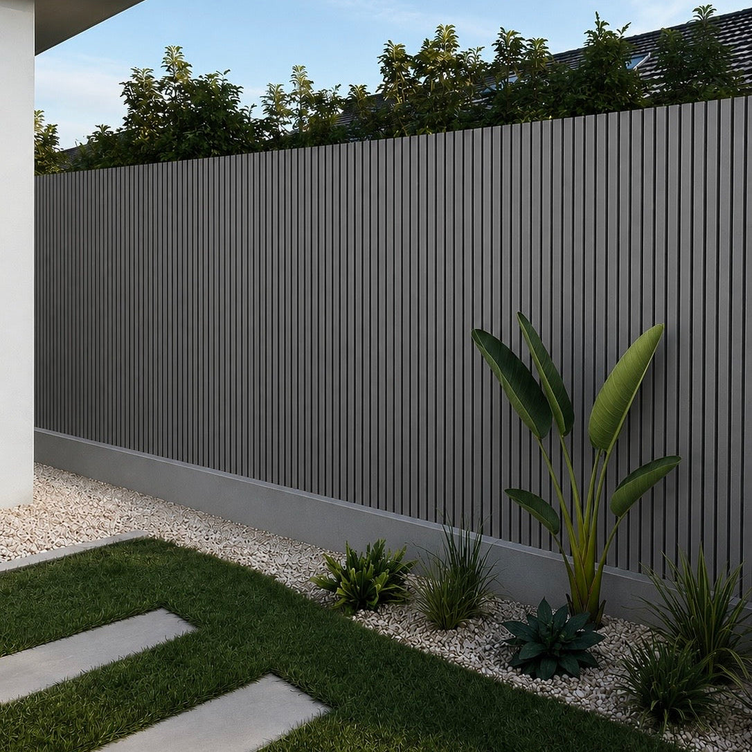 Concrete Grey WPC Outdoor Wall Panel