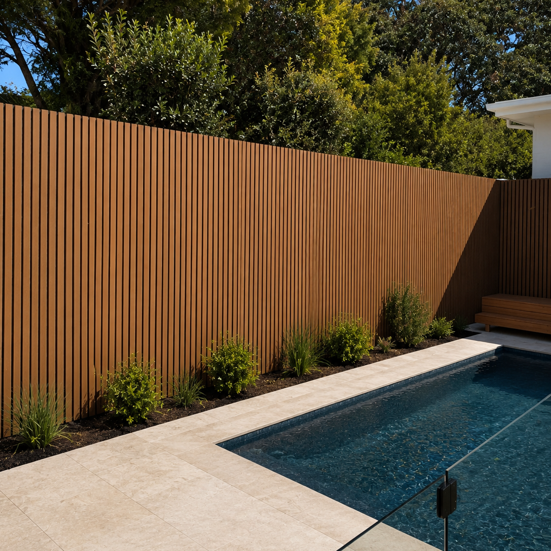 Midnight Teak WPC Outdoor Wall Panel