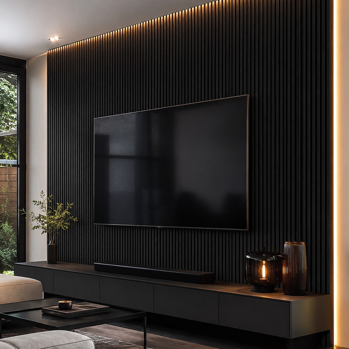 Ash Black Acoustic Wall Panel