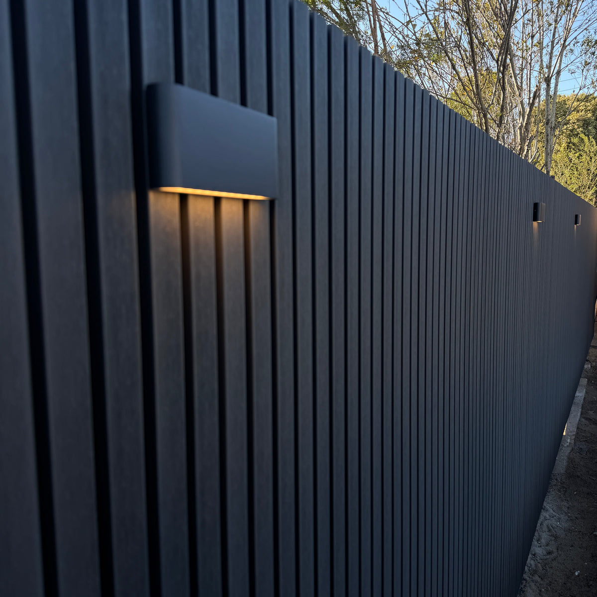 Charcoal Gray Outdoor Composite Cladding