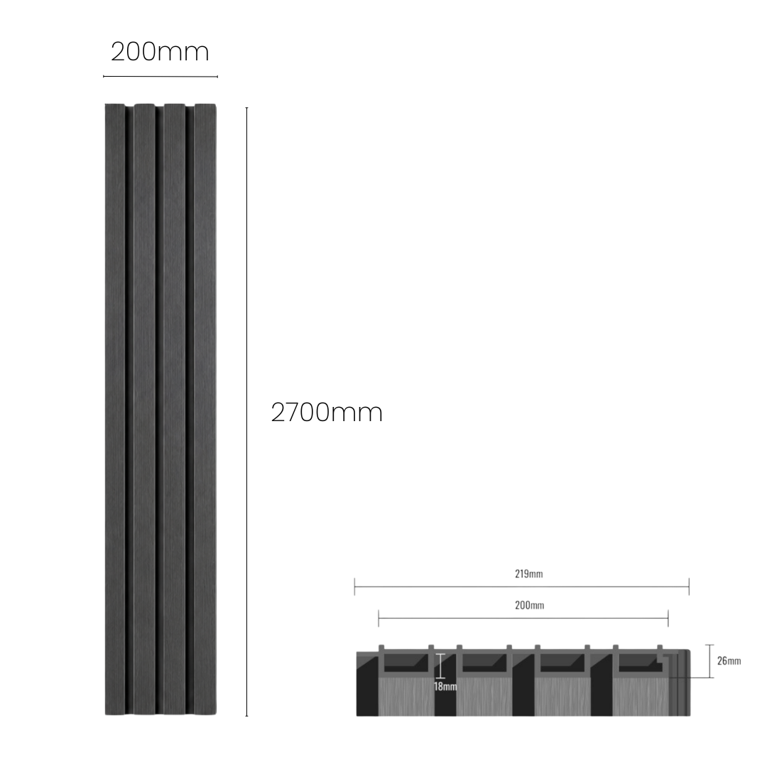 Arctic White WPC Outdoor Wall Panel